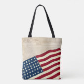 Grondwet van de Verenigde Staten, Amerikaanse vlag Tote Bag (Achterkant)