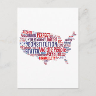 Grondwet van de Verenigde Staten in de vorm van de Briefkaart
