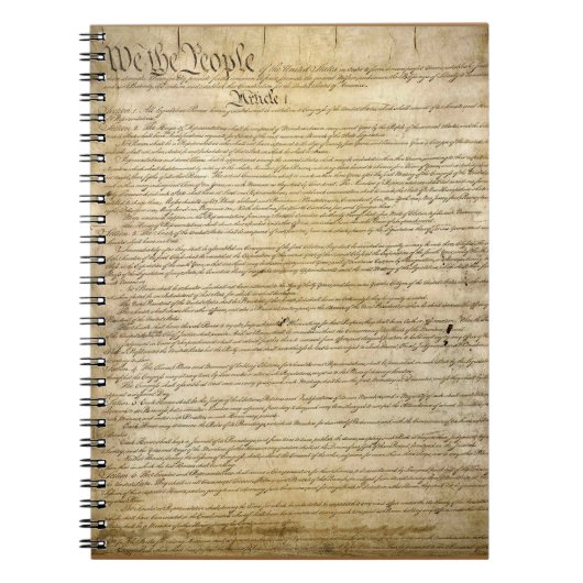  grondwet van de Verenigde Staten Notitieboek (Voorkant)