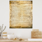 GRONDWET VAN DE VERENIGDE STATEN POSTER (Keuken)