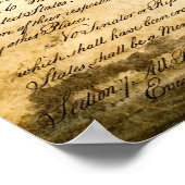 GRONDWET VAN DE VERENIGDE STATEN POSTER (Hoek)