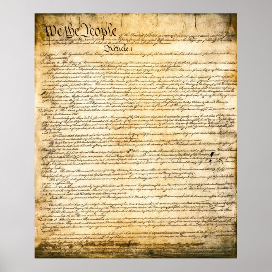 GRONDWET VAN DE VERENIGDE STATEN POSTER (Voorkant)