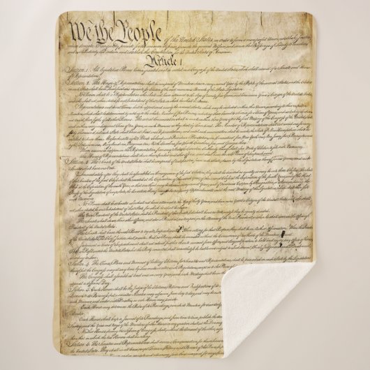 grondwet van de Verenigde Staten Sherpa Deken (Voorkant)