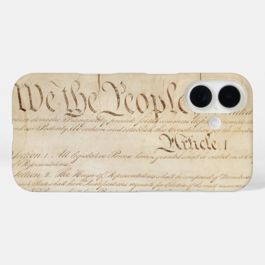 Grondwet van de Verenigde Staten, Wij Het Volk Case-Mate iPhone Case (Achterkant (horizontaal))
