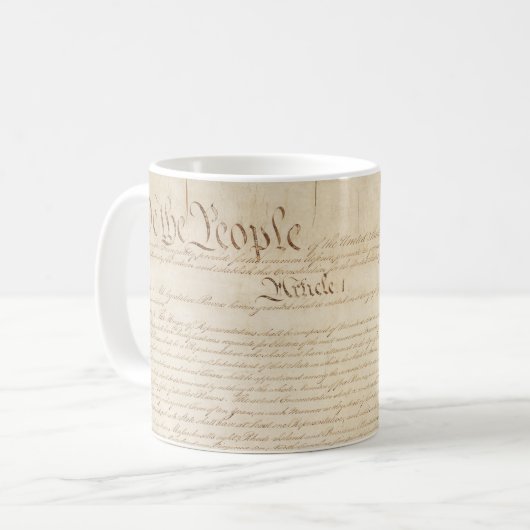 Grondwet van de Verenigde Staten, Wij Het Volk Koffiemok (Voorkant links)