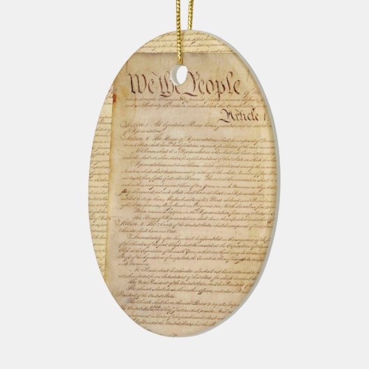 GRONDWET VAN DE VS KERAMISCH ORNAMENT (Links)