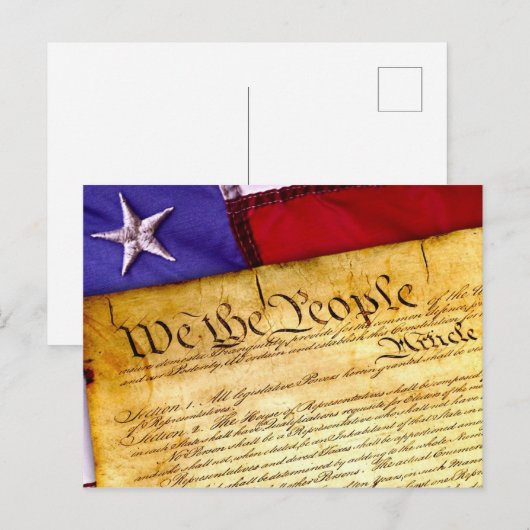 Grondwet Verenigde Staten Briefkaart (Voorkant / Achterkant)