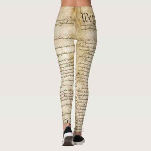 Grondwet Verenigde Staten Leggings (Achterkant)