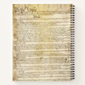 Grondwet Verenigde Staten Notitieboek (Achterkant)