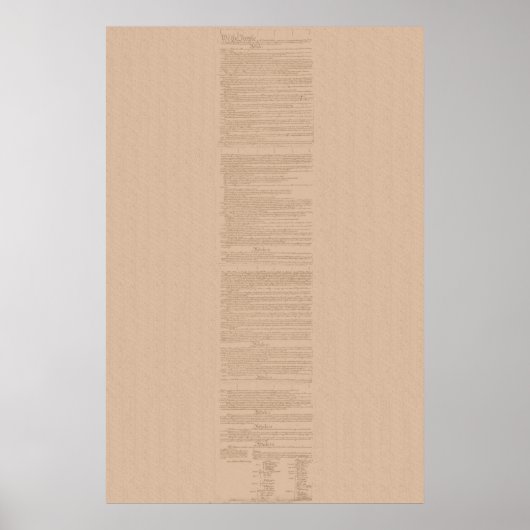 Grondwet Verenigde Staten Poster (Voorkant)