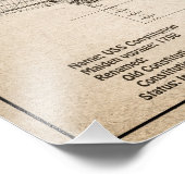 Grondwet VS - Scheepsblauwdruk Plannen SD Foto Afdruk (Hoek)