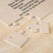 Grondwet VS - Scheepsblauwdruk Plannen SD Legpuzzel (Zijkant)