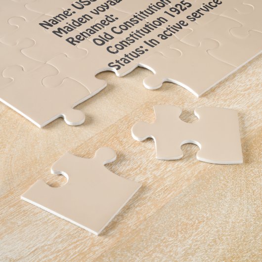 Grondwet VS - Scheepsblauwdruk Plannen SD Legpuzzel (Zijkant)