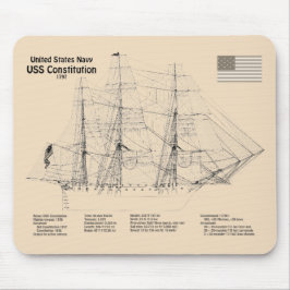 Grondwet VS - Scheepsblauwdruk Plannen SD Muismat