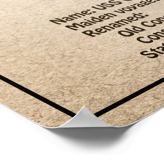 Grondwet VS - Scheepsblauwdruk Plannen SD Poster (Hoek)