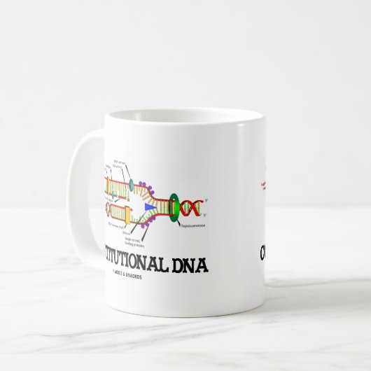 Grondwettelijk DNA (DNA-replicatie) Koffiemok (Voorkant links)