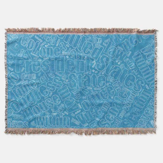 Grondwettelijke blauwdruk deken (Voorkant)