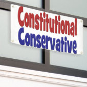 Grondwettelijke conservatieve banner (Buitenkant Gebouw)