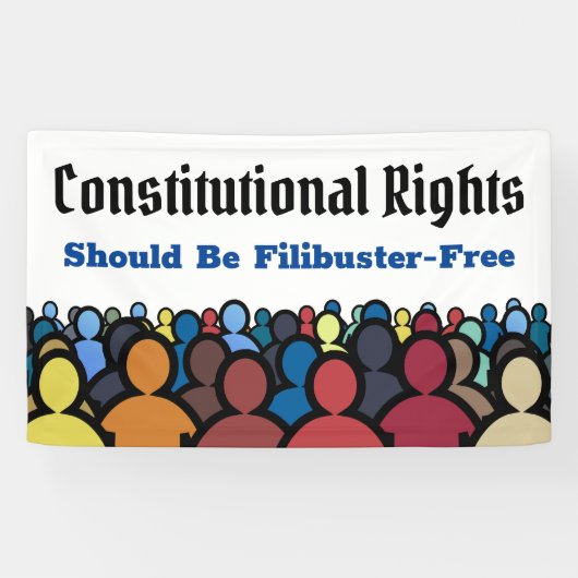 Grondwettelijke rechten Filibuster Free Banner (Horizontaal)