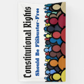 Grondwettelijke rechten Filibuster Free Banner (Verticaal)