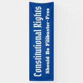 Grondwettelijke rechten Filibuster Free Banner (Verticaal)