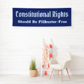 Grondwettelijke Rechten Filibuster Vrij Banner (Insitu)