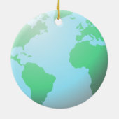 Grondwettelijke Wereldbol Achtergrond Aangepaste t Keramisch Ornament (Achterkant)