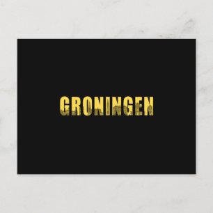 Groningen City Cityscape Skyline Trip Funny Gift Briefkaart
