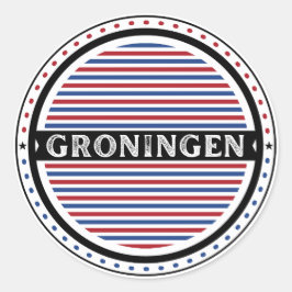 Groningen City Pride Emblem – Dutch Identity Ronde Sticker