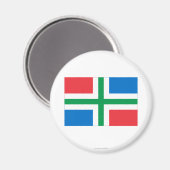 Groningen Flag Magneet (Voorkant / Achterkant)