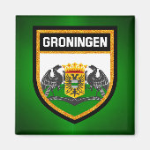 Groningen Flag Magneet (Voorkant)