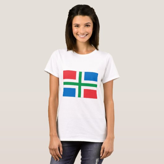 Groningen Flag T-shirt (Voorkant volledig)