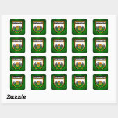 Groningen Flag Vierkante Sticker (Vel)