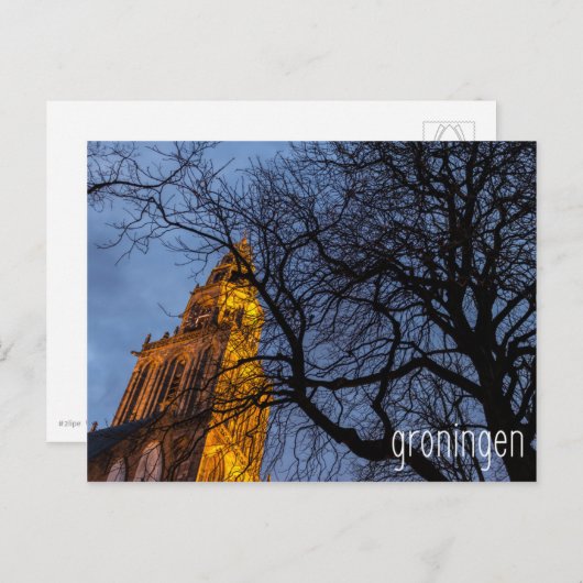 Groningen Holland Briefkaart (Voorkant / Achterkant)