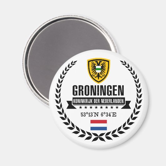 Groningen Magneet (Voorkant / Achterkant)