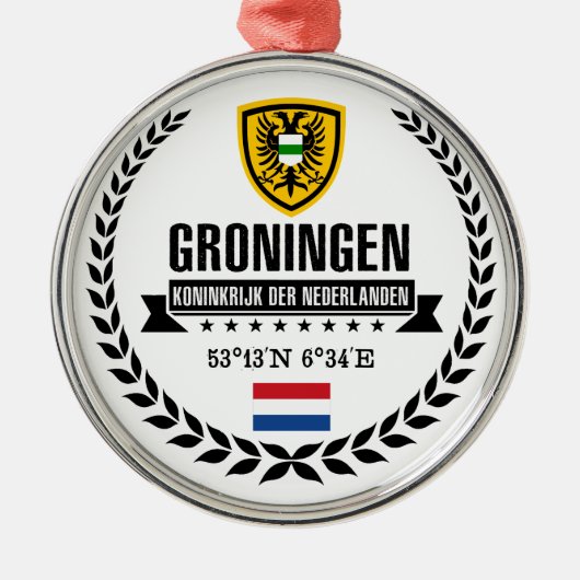 Groningen Metalen Ornament (Voorkant)