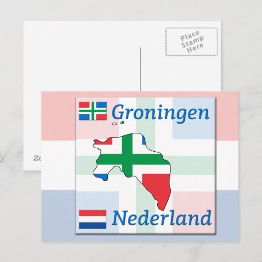 Groningen- Nederland Briefkaart (Voorkant / Achterkant)