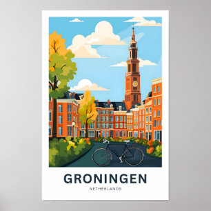 Groningen Nederland Reisprint Poster
