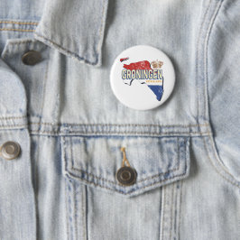 Groningen Nederland Retro Kaart Nederlandse Vintag Ronde Button 5,7 Cm