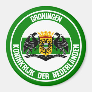 Groningen Round Emblem Magneet