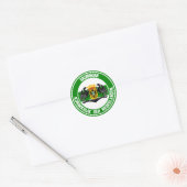 Groningen Round Emblem Ronde Sticker (Envelop)