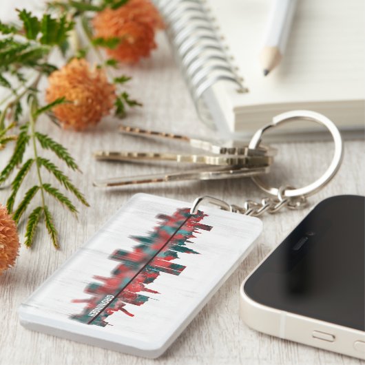 Groningen Skyline Sleutelhanger (Voorkant Rechts)