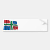 Groningen Waving Flag Bumpersticker (Voorkant)