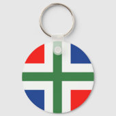 Groningse vlag hanger sleutelhanger (Voorkant)