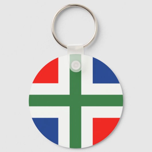 Groningse vlag hanger sleutelhanger (Voorkant)
