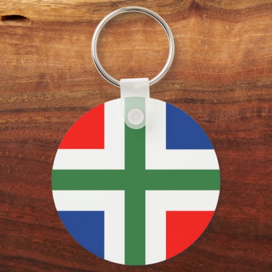 Groningse vlag hanger sleutelhanger (Voorkant)