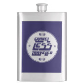 Gronkel minder onderweg heupfles (Voorkant)