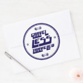 Gronkel minder onderweg ronde sticker (Envelop)