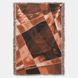 Gronkel of rechthoekige brownse koraal deken