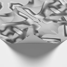 Gronkte grijze vormen en sommige donkere tinten cadeaupapier